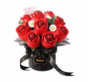 RoboTime 3D skladačka Kytica červených ruží